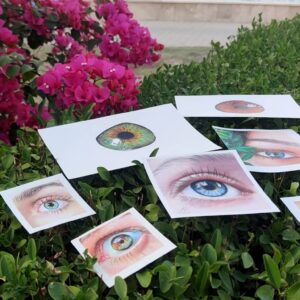 آموزش نقاشی چشم جوان