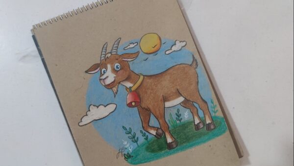 آموزش نقاشی بز